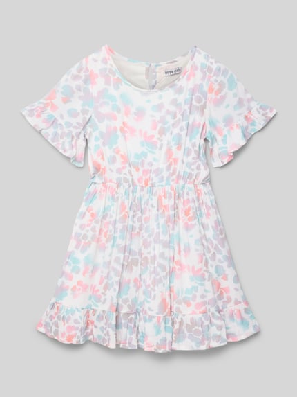 Happy Girls Kleid mit Rundhalsausschnitt Offwhite 1