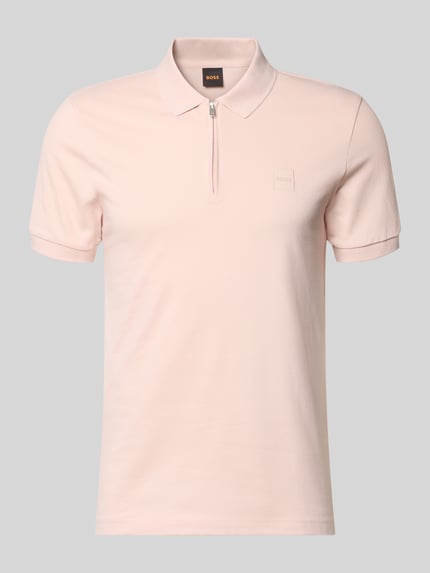 koszulka polo o kroju regular fit z zamkiem błyskawicznym Shop The Look MANNEQUINE