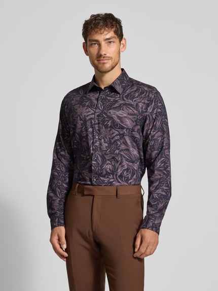 JOOP! COLLECTION Koszula biznesowa o luźnym kroju z kołnierzykiem typu kent model ‘Matty’ Jasnośliwkowy 4