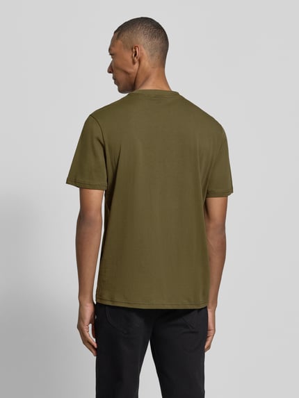 Napapijri Regular fit t-shirt met logo en ronde hals Kaki - 5