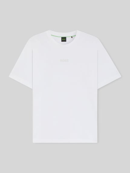 BOSS Green męski t-shirt o kroju regular fit z czystej bawełny model 'TEE 10' Biały 2
