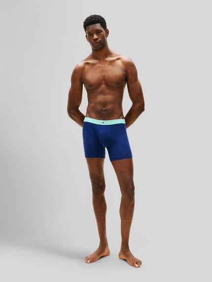 Tommy Hilfiger Regular Fit Trunks aus Baumwoll-Mix im 3er-Pack Marine 1