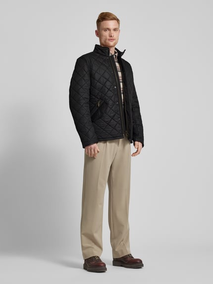 Barbour Steppjacke mit Stehkragen Black 1