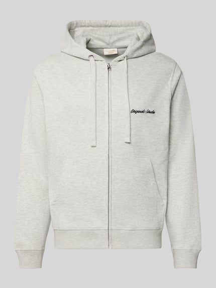 JACK & JONES Sweatjacke mit Känguru-Tasche und Reißverschluss Offwhite Melange 2