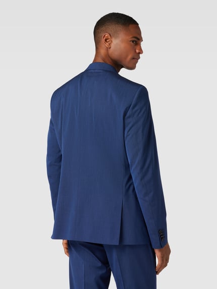 s.Oliver BLACK LABEL Slim fit 2-knoopscolbert met viscosegehalte Koningsblauw - 5