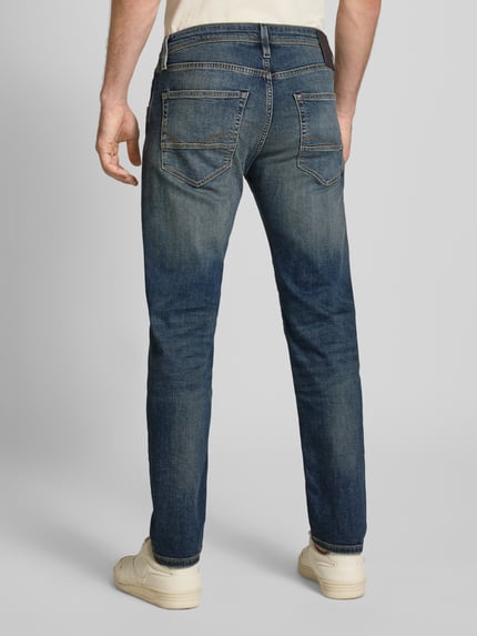 JACK & JONES Tapered Fit Jeans im Used-Look Modell 'MIKE' Jeansblau 5