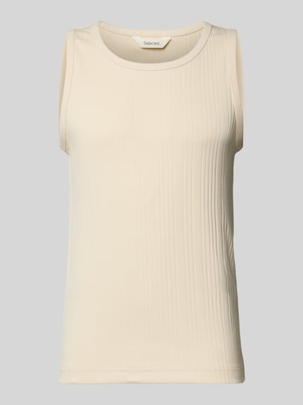 regular fit tank top van katoenmix model 'ANDRE' Shop The Look MANNEQUINE