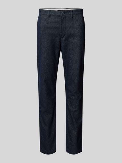 Tommy Hilfiger Slim Fit Stoffhose aus Baumwoll-Mix Modell 'BLEECKER' Marine 2