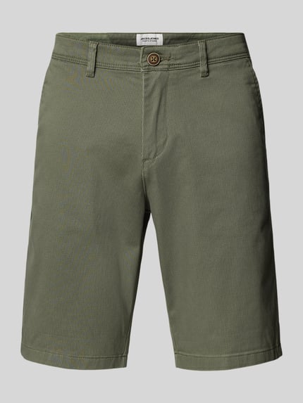 JACK & JONES Regular Fit Shorts mit Eingrifftaschen Modell 'BOWIE' Oliv 2