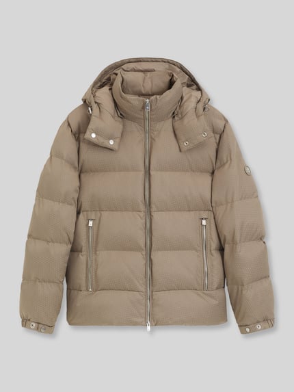 BOSS Regular Fit Daunenjacke mit abnehmbarer Kapuze Dunkelbraun 2