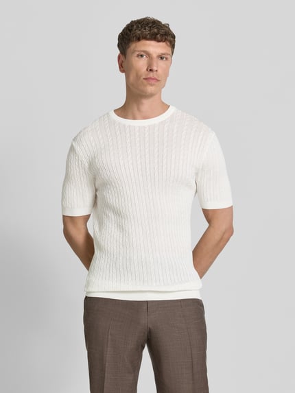 Strellson Regular Fit T-Shirt aus reiner Baumwolle Modell 'ADRIAN-TC' Offwhite 4