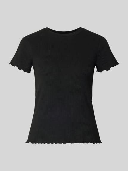 PIECES Slim Fit T-Shirt mit Viskose-Anteil Modell 'NICCA' Black 2