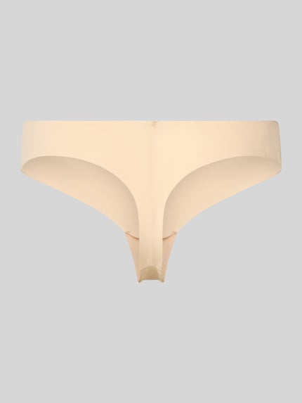 Produktfoto, String im 3er-Pack Modell 'AIRLITE' von DORINA w jasnym beżu, elastyczny materiał, dopasowany krój, widoczna tekstura