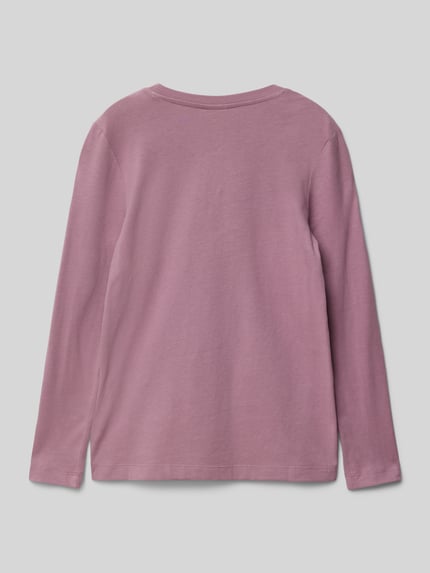 s.Oliver RED LABEL Regular fit shirt met lange mouwen van puur katoen met fotoprint Mauve - 3