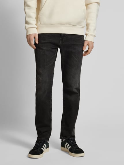 REVIEW Essentials slim fit jeans Zwart - 4
