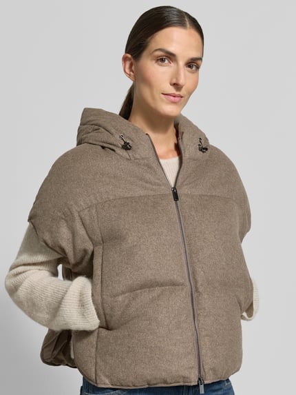 someday. Steppweste mit Eingrifftaschen Modell 'Venkina cozy' Taupe Melange 3