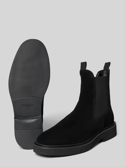 Steve Madden Chelsea boots met gestructureerde zool, model 'BRANTLEY' Zwart - 4