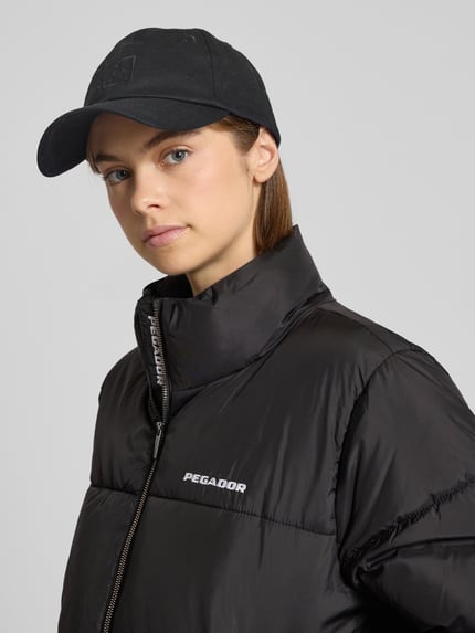 PEGADOR Gewatteerd jack met labelstitching, model 'GEORGIA' Zwart - 3