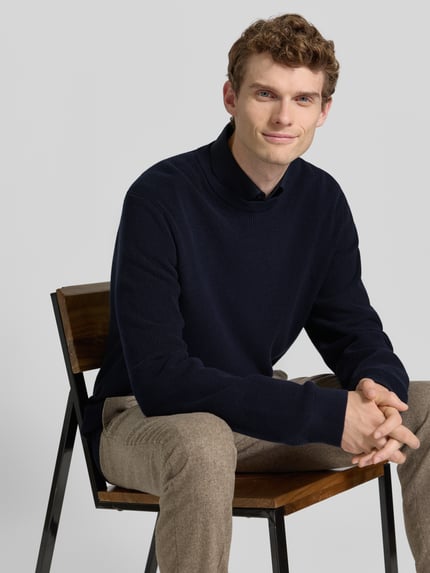 MCNEAL Strickpullover mit gerippten Abschlüssen Marine 3