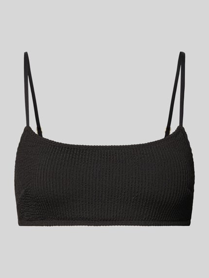 Neo Noir Bikini-Oberteil mit Strukturmuster Modell 'SKIN SAND' Black 1