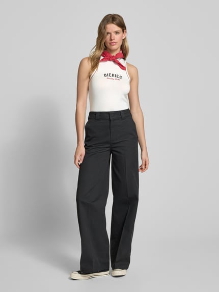 Dickies Tanktop mit Label-Print Ecru 1