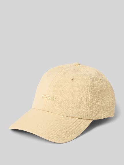 HUGO Basecap mit Strukturmuster Modell 'Mett' Beige 1