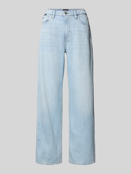 BOSS Wide leg jeans in 5-pocketmodel, model 'CROSSROAD' Lichtblauw - 2