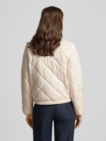 s.Oliver RED LABEL Regular fit gewatteerd jack met opstaande kraag Beige - 5