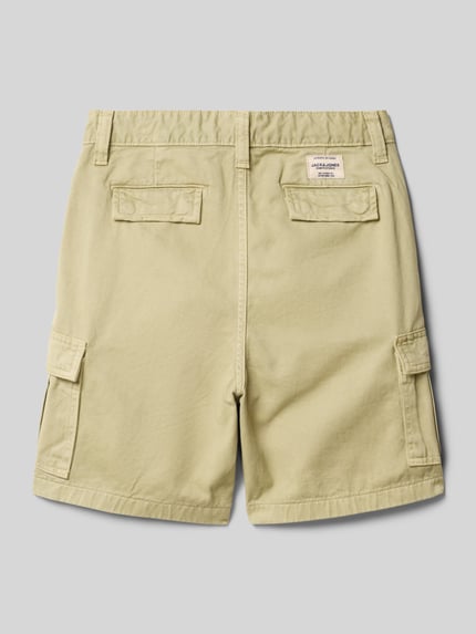 JACK & JONES Szorty cargo o kroju regular fit z wpuszczanymi kieszeniami model ‘KARL’ Camel 3