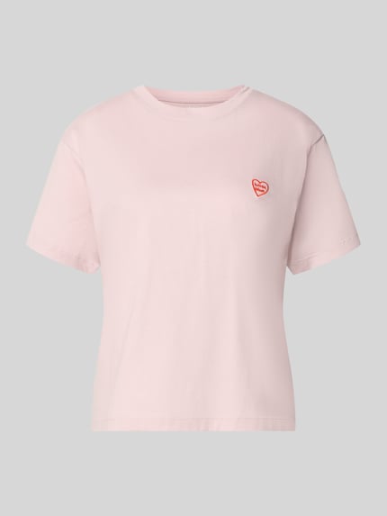 Regular Fit T-Shirt mit Motiv-Stitching Shop The Look MANNEQUINE