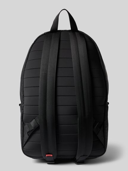 Produktfoto, Rucksack mit Label-Detail Modell 'Ethon_JQ' von HUGO, schwarz mit gepolsterten Trägern und strukturierter Oberfläche, Herren Rucksack von HUGO