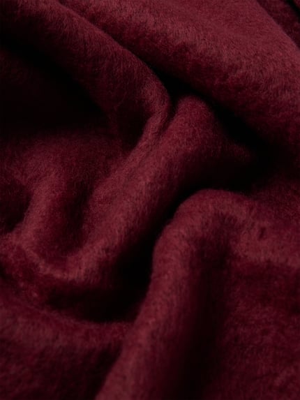 Kurt Beines Schal mit Fransen Bordeaux 2