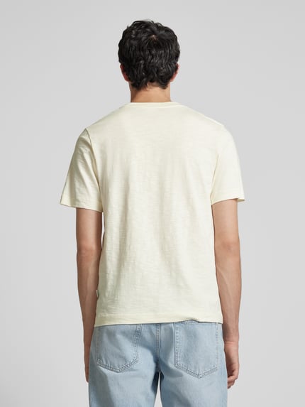 JACK & JONES T-shirt z nadrukiem z logo model ‘SPLIT’ Beżowy 5