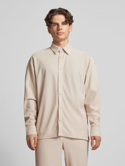 ONLY & SONS Relaxed fit overhemdjack met plissévouwen, model 'KARI' Offwhite - 4