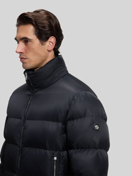 BOSS Regular Fit Daunenjacke mit abnehmbarer Kapuze Marine 6