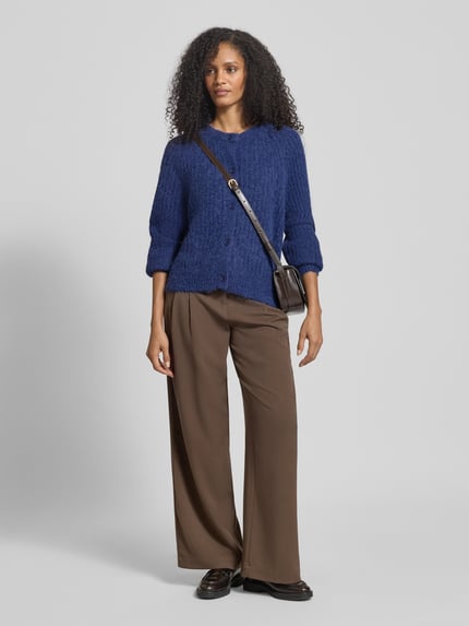 Fynch-Hatton Loose Fit Strickjacke aus Alpaka-Mix mit Woll-Anteil Marine 1