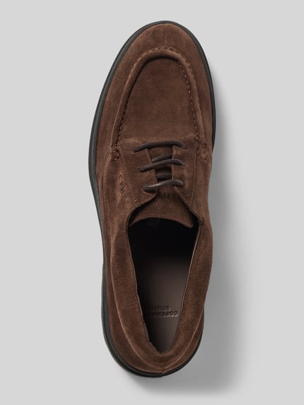 Copenhagen Schnürschuh aus Rindvelours mit Profilsohle Dunkelbraun 3