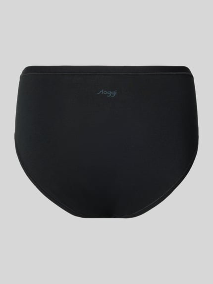 Sloggi Slip met labelprint, model 'GO DAILY' in een set van 3 stuks Zwart - 3