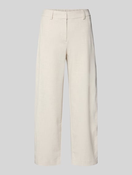 OPUS PANTS Straight Leg Stoffhose mit Paspeltasche am Gesäß Modell 'Mette' Beige 2