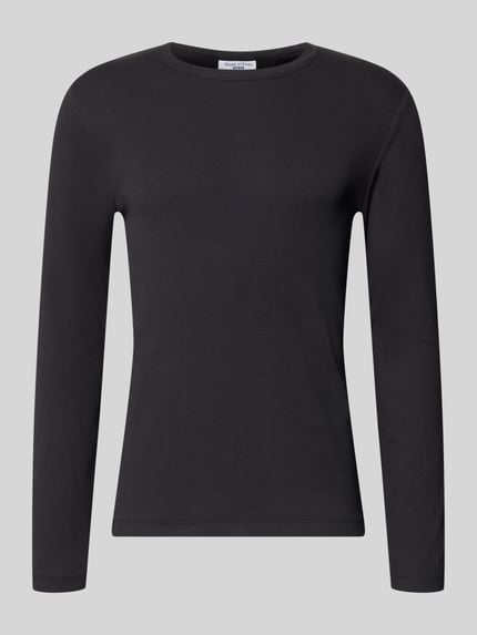 Marc O'Polo DENIM Langarmshirt mit Rippstruktur Black 1