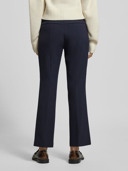 CAMBIO Flared fit stoffen broek met viscose Model 'Farah' Marineblauw - 5