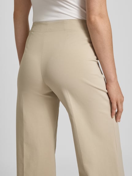 DRYKORN Straight leg stoffen broek met bandplooien Offwhite - 3