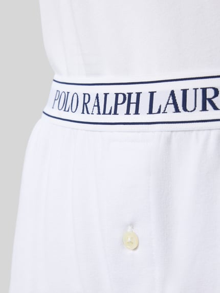 Polo Ralph Lauren Pyjama mit Logo-Stitching und elastischem Logo-Bund Offwhite 2