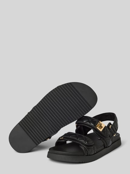 Steve Madden Sandalen van echt leer model 'MONA' Zwart - 4