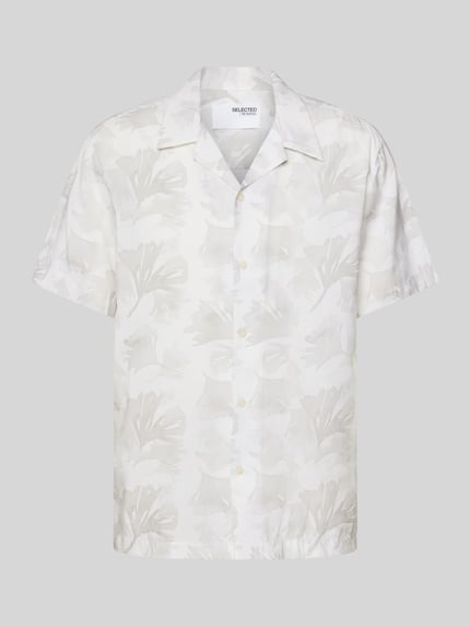 Selected Freizeithemd mit Knopfleiste Offwhite 2