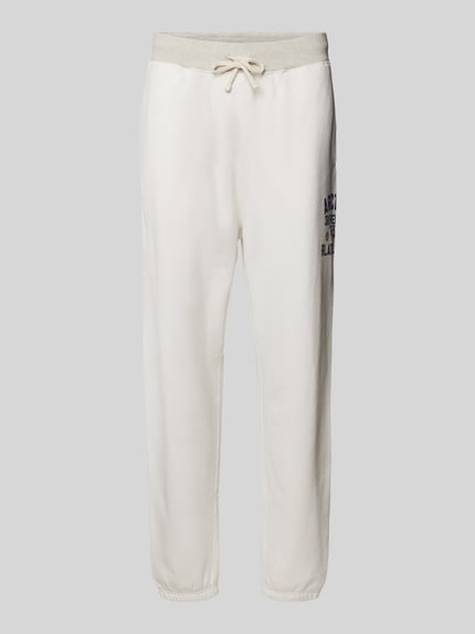 Polo Ralph Lauren Regular Fit Sweatpants mit elastischem Bund Modell 'ATHLETIC' Hellgrau 2