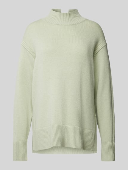 someday. Gebreide pullover met opstaande kraag, model 'Tahila' Mintgroen - 2