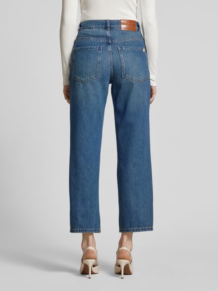 Weekend Max Mara Straight Fit Jeans mit Ziersteinbesatz Blau 5