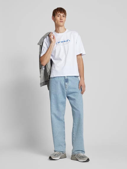 Karl Kani T-Shirt mit Label-Print Weiss 1
