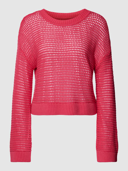 VERO MODA Strickpullover mit überschnittenen Schultern Modell 'MADERA' Pink 2